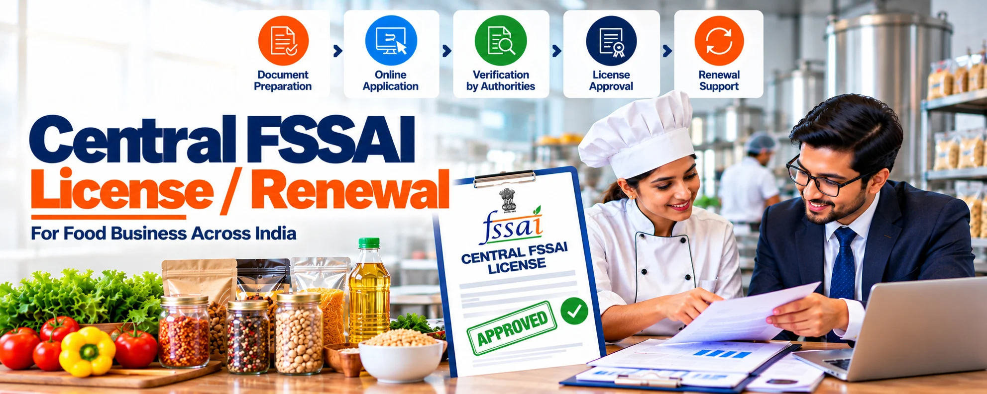 Central FSSAI License / Renewal